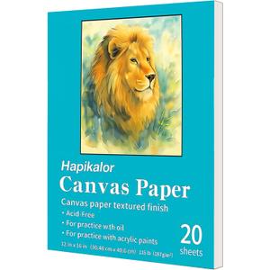 Canvas for Painting 12x16 Inch, 20 Sheets (115lb/187g) Canvases Boards for Painting, Art Supplies Paint Canvas Panels for Acrylic Oil Tempera Paints