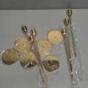 ChefBee 6PCS Gold Tall Candle Candlestick Holder, Taper Pillar Candle Sticks Stand Holders Decor, Centerpiece Dining Table Wedding Festive Fireplace Mantle Vintage Room Decorations, Housewarming Gift