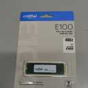 Crucial E100 SSD 480GB M.2 NVMe PCIe Gen4 Internal SSD, Up to 4,700MB/s, Laptop & Desktop Compatible - CT480E100SSD8
