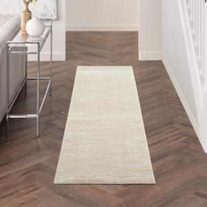 Nourison Home Nourison Essentials Ivory Beige 2' x 6' Area Rug - Easy Clean, Non Shedding, Bed Room, Living Room, Dining Room, Kitchen (6' Runner)