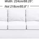 Heavy Duty UPPLAND (Not EKTORP) Sofa Cover Replacement Compatible with IKEA UPPLAND 3 Seat Sofa, Loveseat, Armchair, Sectional Corner, or Footstool Slipcover Only (Uppland 3 Polyester Beige)