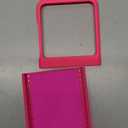 LoeoeL for Motorola Moto Razr 2024/2025 Phone Case Silicone, Fluorescent Neon Hot Pink Bright Color Jelly Gel, Minimalist Ultra Thin Slim Matte Soft Rubber Girly Cute Summer Case for Women Girl