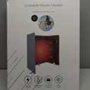 Under Desk Leg Warmer with Blanket, Foldable Space Heater with Timer & Thermostat, Electric Portable Leg Heater for Indoor Use, Quiet & Small Space Foot Warmer for Office & Home, 4-Fold