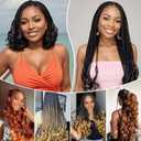 French Curl Crochet Braids for Black Women 12 Inch French Curl Braiding Hair Braids Box Braids Crochet Hair Pre Looped Curly Ends Curly Crochet Hair Extensions(1B)