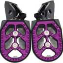 Motorcycle Foot Pegs Dirt Bike All 7075 Aluminum Pedals for Surron Ultra Bee, Surron Accessories (Purple)
