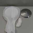 Lighted Makeup Mirror, 3000 mAh Rechargeable Double Sided Magnifying Vanity Mirror with 3 Colors, 1x/10x, 360 Rotation , Brightness Adjustable Magnification Cosmetic Light up Mirror, Women Gift (Chrome)