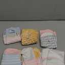 Bulinlulu Bamboo Viscose Diabetic Socks with Grippers for Men Women -6 Pairs Non Binding Ankle Slipper Socks Size 6-9 9-12 (Medium, Pink Stripe/Light Blue Stripe/Blue Stripe/White Stripe a/White Stripe B/Yellow Stripe)