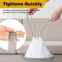 8 Gallon Trash Bags with Drawstring, 30 Liter Garbage Can Liners, Leak-Proof Bathroom Trash Bags for Waste Baskets, Office & Bedroom Trash Cans, 100 Count