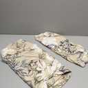 SearchI Stretch Sofa Cover Printed Couch Covers, Floral Pattern 2 Piece Armchair Slipcover with Separate Chair Cushion Cover, Washable Furniture Protector for Living Room (Armchair, Flower Shadow) (Small)