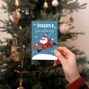 Christmas Cards With Envelopes & Matching Stickers, 20 Pack, 10 Personalized Designs, 4" X 6", Funny Boxed Christmas Greeting Cards,Happy Holiday Xmas Card (colorful)