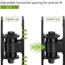 SPARKWHIZ 7" Heavy Duty Gate Hinge, Bolt onto or Weld on Gate Hinge with Needle Roller Bearing for Driveway Vehicular Pedestrian Gates, 2 Pack