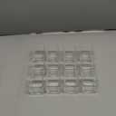 Royal Imports Candle Holder Square Cube Votive Tealight Glass for Wedding, Birthday, Holiday & Home Decoration, Set of 12