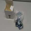 Jetec 6 Pieces Mini Blind Brackets for Window Blinds, with Screws (1.38 x 1.18 Inches)