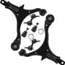 VibeUp Front Lower Control Arm w/Ball Joint for Honda CR-V L4 2.4L 2002-2006, Sway Bar + Tie Rods, 6pcs Suspension Kits K640399 K640400 K80223 K90454 K90455