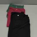 Women's 3 Pack Long Sleeve Nursing Tops for Breastfeeding with Hidden Zippers Soft Cotton Maternity Shirts M