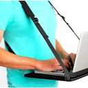 Laptop Harness, Standing Laptop Harness, Mobile Walking Laptop Carrier, Adjustable Desk, Portable Laptop Stand, Hands Free Wearable Desk for Laptop (13") or Notebook