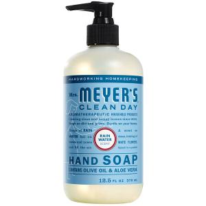 Mrs. Meyer's Clean Day 308451 12.5 oz. Rainwater Scented Hand Soap with Pump - 6 Pack/Case All Different Scents