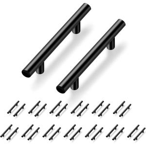 24 Pack Cabinet Pulls, 5'' Stainless Steel Kitchen Drawer Handles with Brushed Nickel Finish, 3'' Hole Center Cabinet Handles for Kitchen and Bathroom Cabinets