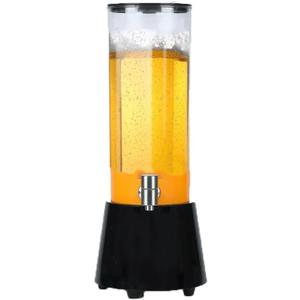 Beer Tower Dispenser 3L High Capacity Beverage Dispenser with LED Light Tabletop Beer Tower for Beer Drink Wine Cocktail Margarita Drink Tower DispenserMatte Black