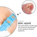 Angoily 12 Pcs Strap Decorative Ring Strap Decors Watch Band Bee Strap Charm Decorative Charms Nails Studs (1X0.7CM, Assorted Color)