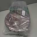 U-QE 100PCS Amber Plastic Plates - Clear Brown Plastic Plates Disposable Heavy Duty - Disposable Plates for Party Including 50PCS 10'' Dinner & 50PCS 7.5'' Dessert Plate