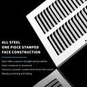 18x12 Return Air Grille(Duct Opening Size),Air Return Vent Cover,Flat Vent Cover,Rejillas De Aire Acondicionado Para Casa,Return Air Grilles,Outer Dimensions:19.75"Wx13.75"H(18"W x 12"H, Duct Opening)