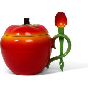 Apple Mug, Teacher Appreciation Gift, Unique Novelty Coffee Cup, Great Teachers Gift Idea & Desk Dcor, for Holidays, Birthdays, End of Year Appreciation, for Best Male, Female Gifts