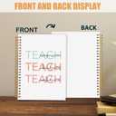 Boho Teachers Spiral Notebook, End of Year Teacher Gifts Journaling Notebooks, Teacher Appreciation Gifts Journals for Writing, Inspirational Teach Notebooks for Note Taking, 5.5x8.3 Inch