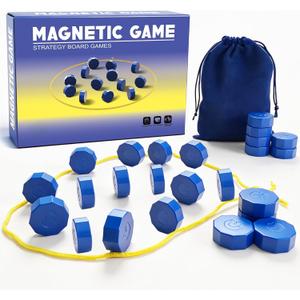 Magnet Chess Game Magnet Game with String for Easter Basket Stuffers Family Games Night, Great Fun Puzzle Strategy Games for Family & Party, Camping Tops, Game Collections
