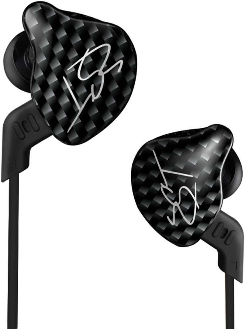 KZ ZST Pro Dynamic Hybrid Dual Driver in-Ear Headphones (Black Without Mic)