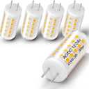 Heifymi GY6.35 Light Bulb AC/DC 12-24V 4W Equivalent 35W-40W Halogen Bulb Warm White 2700K GY6.35/G6.35 JC Type Bi-Pin Base for Pendant Landscape Kitchen Lights Desk Lamp, Non-Dimmable, 5 Pack