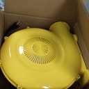 Inflatable Bounce House with Slide, Jumping Castle with Blower, Climbing Wall, Dartboard, Basketball Hoop and 50 Ball Pit Balls, 108x122x86 Inch