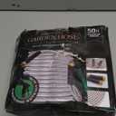 50Ft Metal Garden Hose durable stainless steel Water Hose, flexible, lightweight hose is resistant to kinks and tangles.With 10-way nozzle, strong 3/4” metal fittings, and a Stop Valve