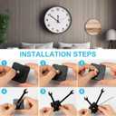 Wall Clock Mechanism Replacement : Creative Wrench Shpaed Clock Hands and Motor Kit - Clock Parts Battery Operated Kit DIY Clock Making Kit (Black 1)