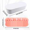 Makeup Brush Cleaner Mat and Storage Box,Makeup Brush Cleaner Tool With Brush Drying Rack for Brushes,Sponges,Portable Cosmetics Brush Storage for Travel and Home Use (White)