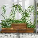 Jinwu 24 Pack 160.8 Ft Artificial Ivy Garland, Fake Vines Leaves Hanging Vine Plants Green Leaves for Bedroom Home Garden Trellis Fence Balcony Wedding Party Event Decorative, Thanksgiving Decoration