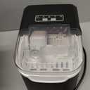 Countertop Ice Maker Machine, 8 Ice Cubes in 6 mins, 26lb/Day Ice with 2 Sizes- Portable Mini, Energy Saving & Basket/Scoop for Home/Party/Travel/Camping/Bar,Black