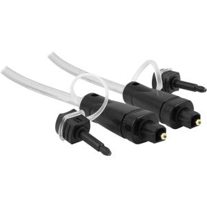 GE Pro 12ft. (3.6M) Digital Fiber Optic Audio Toslink Cable with Mini Toslink Adapters, High Grade, Compatible with Streaming Devices, Surround Sound, Blu-Ray, DVD, DVR, Sound Bars, and More, 33534