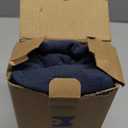 MIULEE Linen Pillow Covers 24x24 Inch Navy Blue Decorative Throw Pillow Covers Pack of 2 Soft Accent Farmhouse Couch Pillowcases Modern Home Decors for Sofa Cushion Living Room Bed