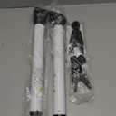 2 Pack Rerishom Door Security Bar, Door Stoppers Security bar, Heavy Duty Door Lock Security Door Jammer Door Stopper for Apartment, Hotel Room, Screen Door Hardware, Gate Lock Bar (White)