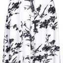 Baikea Breastfeeding Dresses Women, Lady Midi Sundress Discrete Feeding Lining Lactational Clothing for Labor Splicing Patterned Comfortable Trendy Nursing Wear White L