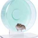 Niteangel Super-Silent Hamster Exercise Wheels: - Quiet Spinner Hamster Running Wheels with Adjustable Stand for Hamsters Gerbils Mice Or Other Small Animals (S, Mint Green)