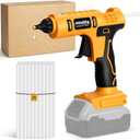 Cordless Hot Glue Gun, Handheld Wireless Power Heavy Duty Hot Glue Gun Full Size Kit with 20pcs 0.43'' Hot Glue Sticks for Home Repair, Arts & Crafts(Battery NOT Include)