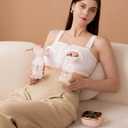 NCVI Electric Breast Pump 8782, Portable Hospital-Grade Double Pump with 4 Modes & 9 Levels, Anti-Backflow, Rechargeable Quiet Breastfeeding Pump for Efficient Comfortable Use at Home, Work or Travel