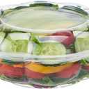 Jaluxing [18 oz. 50 Sets Clear Plastic Salad Bowls with Airtight Lids Disposable To Go Mixing Containers Serving for Fruit, Quinoa, Lunch and Meal Prep