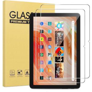[ 2 Pack] Tempered Glass Screen Protector for Kindle Fire Max 11 Tablet 2023 release 13th Generation,9H hardness shockproof high Definition Clear Protector (Clear, 11 Inch Fire max 11 2023)