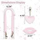 Handle Strap and Cherry Charm Set for Owala Water Bottle 24 oz, 32 oz, 40 oz, Owala Kids, Owala Coffee Tumbler, Owala FreeSip Includes Handle Strap, for Owala Accessories & Stanley Cup Accessories