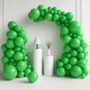 HOUSE OF PARTY Green Balloon Garland - Emerald Easter Green Balloons Arch Kit, 5/12/18 Inch Balloons for Graduation Party, Jungle Safari Balloon Garland and Easter Decorations