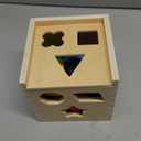 Melissa & Doug Shape Sorting Cube - Classic Wooden Toy With 12 Shapes