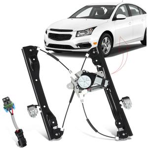 Front Left Driver Side Power Window Regulator with Motor Fit for 2012-2015 Chevy Cruze 2016 Cruze Limited (2 Pins Terminal Connector Only) W/O Anti-Pinch Replace 751-739